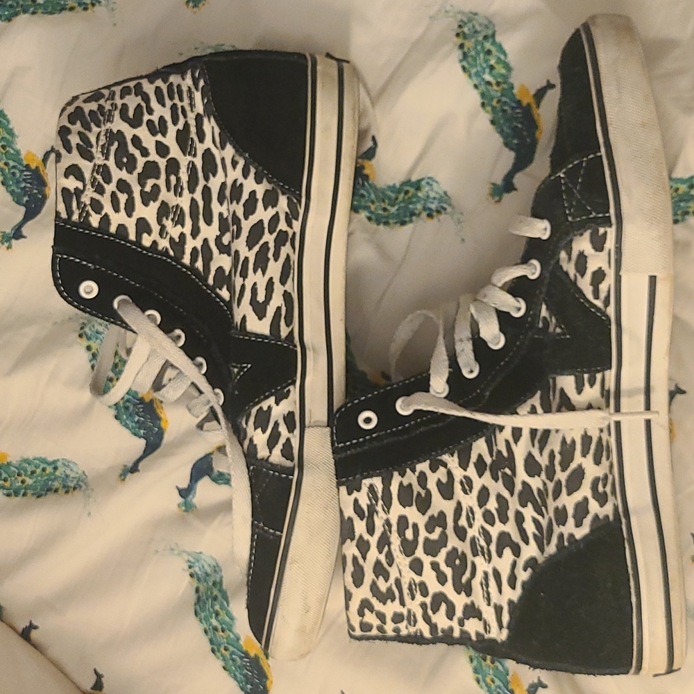 VANS Tory Hi B&W Leopard Canvas Hi-Top